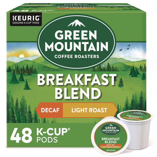 Image of Green Mountain Coffee® Breakfast Blend Decaf Coffee K-Cups, 48/Box
