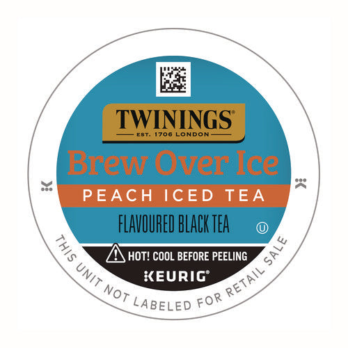 Image of TWININGS® Brew Over Ice K-Cups, Peach, 24/Box
