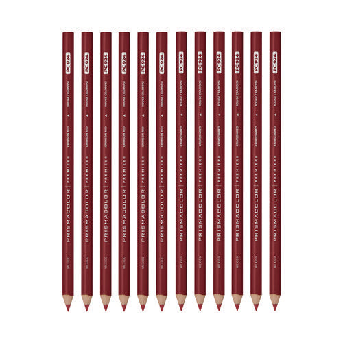 Image of Prismacolor® Premier Colored Pencil, Crimson Red Lead, Crimson Red Barrel, 12/Pack