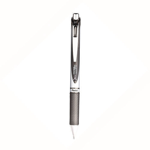 Image of Pentel® EnerGel RTX Deluxe Gel Pen, Retractable, Medium 0.7 mm, Black Ink, Black Barrel, 3/Pack