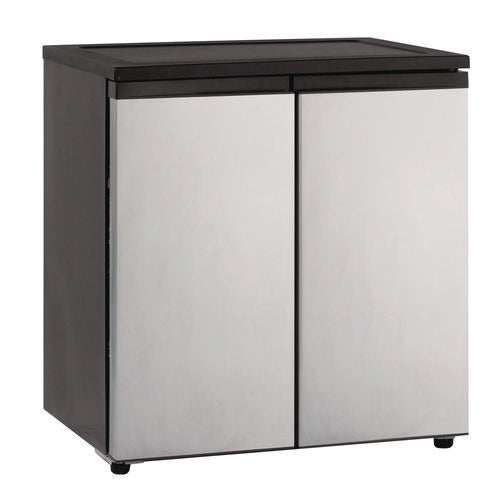 Image of Avanti 5.5 CF Side by Side Refrigerator/Freezer, Black/Platinum