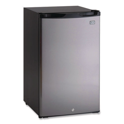 Image of Avanti 4.4 Cu.ft. Auto-Defrost Refrigerator, 19.25 X 22 X 33, Black With Stainless Steel Door