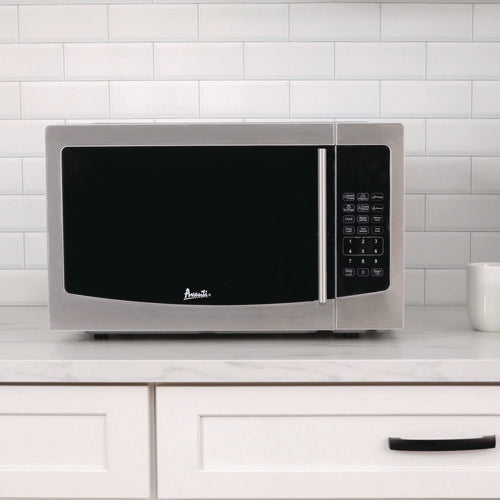 Image of Avanti 1.1 cu. ft. Stainless Steel Microwave Oven, 1,000 W, Mirror-Finish