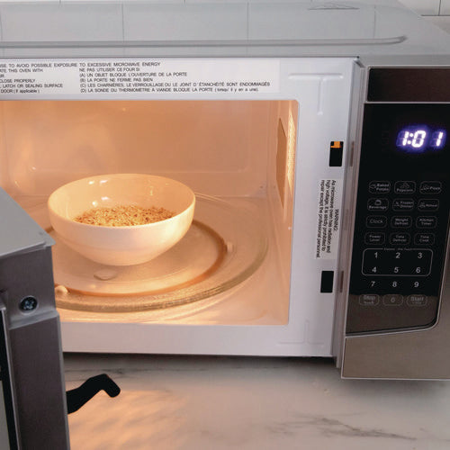 Image of Avanti 1.1 cu. ft. Stainless Steel Microwave Oven, 1,000 W, Mirror-Finish