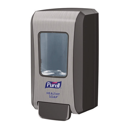 Image of PURELL® Fmx-20 Soap Push-Style Dispenser, 2,000 Ml, 6.5 X 4.65 X 11.86, Graphite/chrome, 6/carton