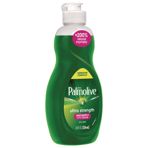 Image of Ultra Palmolive® Dishwashing Liquid, Fresh Scent, 8 oz. Bottle, 16/Carton