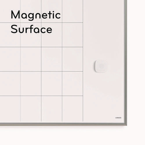 Image of U Brands Magnetic Dry Erase Board, Monthly Planning/Scheduling Calendar, 20" x 16", White Surface, Satin Aluminum Frame
