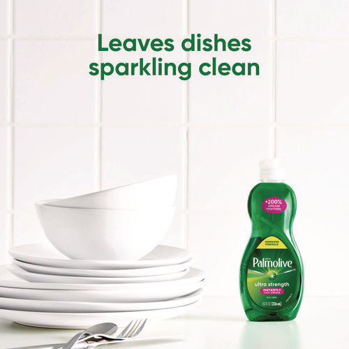 Image of Ultra Palmolive® Dishwashing Liquid, Fresh Scent, 8 oz. Bottle, 16/Carton