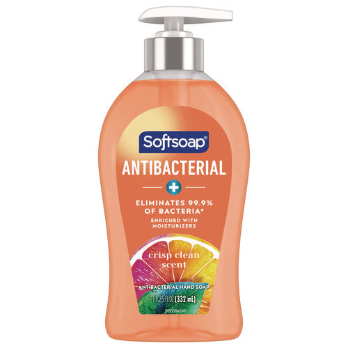 Image of Softsoap® Antibacterial Hand Soap, Crisp Clean Scent, 11.25 oz, 6/Carton