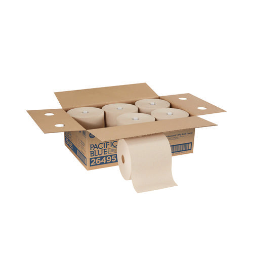 Image of Georgia Pacific® Professional Pacific Blue Ultra Paper Towels, 1-Ply, 7.87" x 1,150 ft, Natural, 6 Rolls/Carton