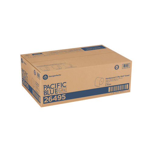 Image of Georgia Pacific® Professional Pacific Blue Ultra Paper Towels, 1-Ply, 7.87" x 1,150 ft, Natural, 6 Rolls/Carton