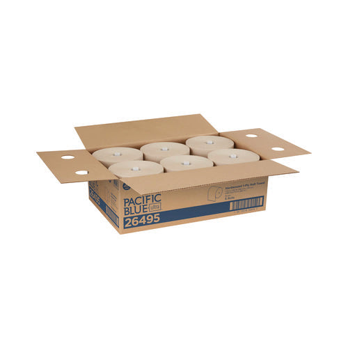 Image of Georgia Pacific® Professional Pacific Blue Ultra Paper Towels, 1-Ply, 7.87" x 1,150 ft, Natural, 6 Rolls/Carton