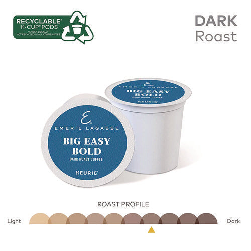 Image of Emeril's Big Easy Bold Coffee K-Cups, 96/carton