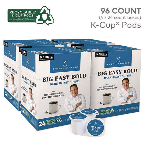 Image of Emeril's Big Easy Bold Coffee K-Cups, 96/carton