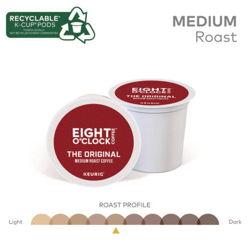 Image of Eight O'Clock Original Coffee K-Cups, 96/carton