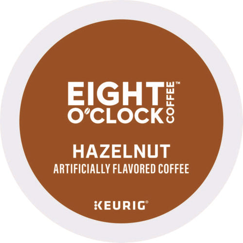Image of Eight O'Clock Hazelnut Coffee K-Cups, 96/carton