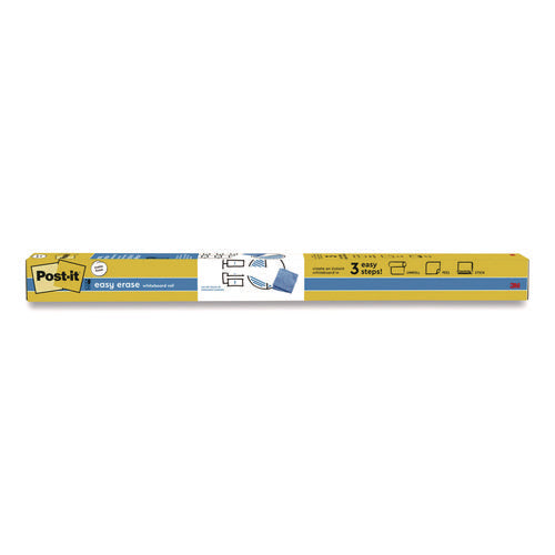 Image of Post-it® Easy Erase Permanent Marker Whiteboard Surface, Laminate Film, 72" x 48", White