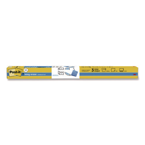 Image of Post-it® Easy Erase Permanent Marker Whiteboard Surface, Laminate Film, 96" x 48", White