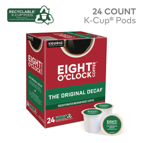 Image of Eight O'Clock Original Decaf Coffee K-Cups, 24/box