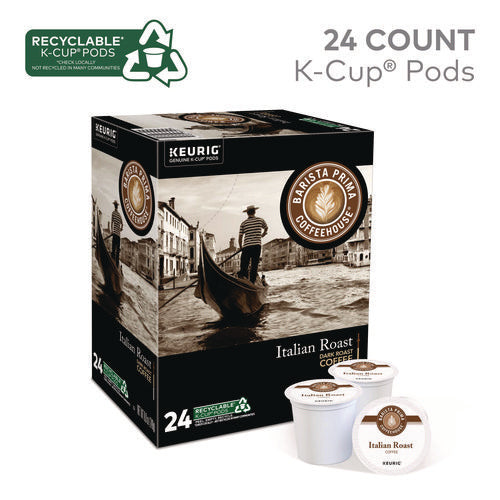 Image of Barista Prima Coffeehouse® Italian Roast K-Cups Coffee Pack, 24/box, 4 Box/carton