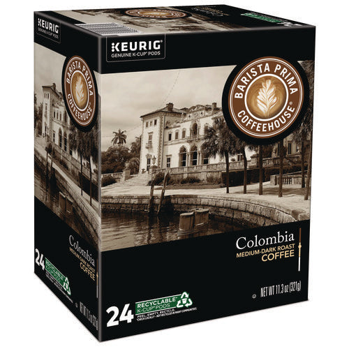 Image of Barista Prima Coffeehouse® Colombia K-Cups Coffee Pack, 96/carton