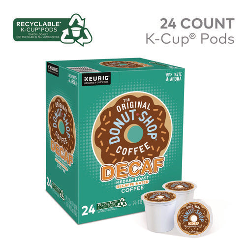 Image of The Original Donut Shop® Donut Shop Decaf Coffee K-Cups, 24/box