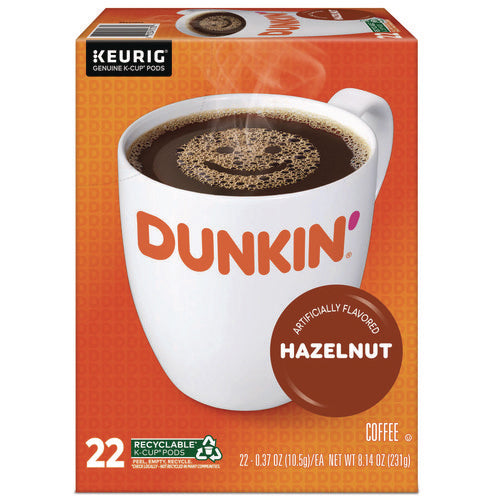 Image of Dunkin'® K-Cup Pods, Hazelnut, 22/box