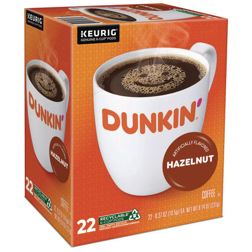Image of Dunkin'® K-Cup Pods, Hazelnut, 22/box