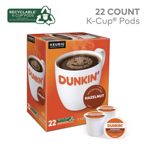 Image of Dunkin'® K-Cup Pods, Hazelnut, 22/box