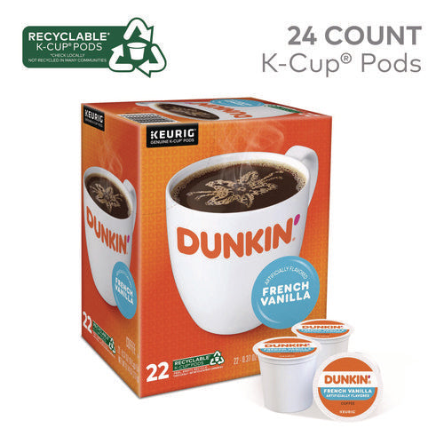 Image of Dunkin'® K-Cup Pods, French Vanilla, 22/box
