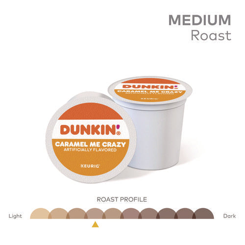 Image of Dunkin'® K-Cup Pods, Caramel Me Crazy, 22/Box