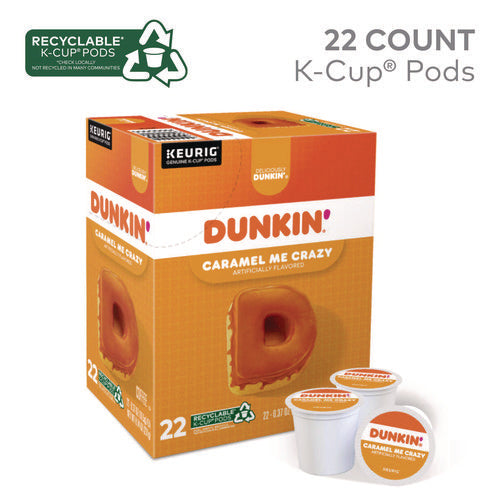 Image of Dunkin'® K-Cup Pods, Caramel Me Crazy, 22/Box
