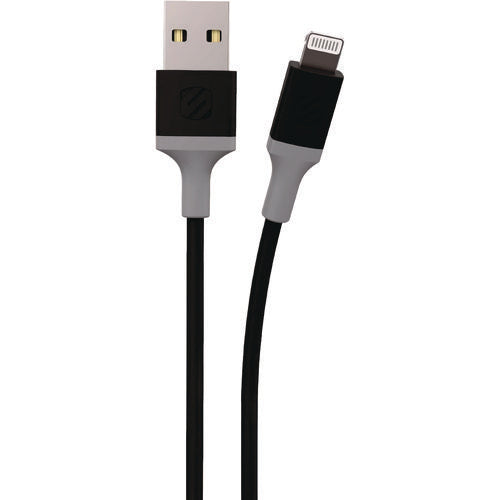Image of Scosche® strikeLINE USB-A to Apple Lightning Charge and Sync Cable, 4 ft, Black