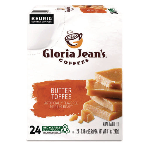 Image of Gloria Jean's® Butter Toffee Coffee K-Cups, 24/box