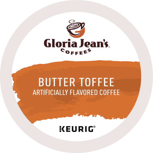 Image of Gloria Jean's® Butter Toffee Coffee K-Cups, 96/carton