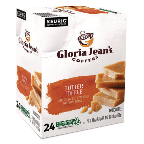 Image of Gloria Jean's® Butter Toffee Coffee K-Cups, 96/carton
