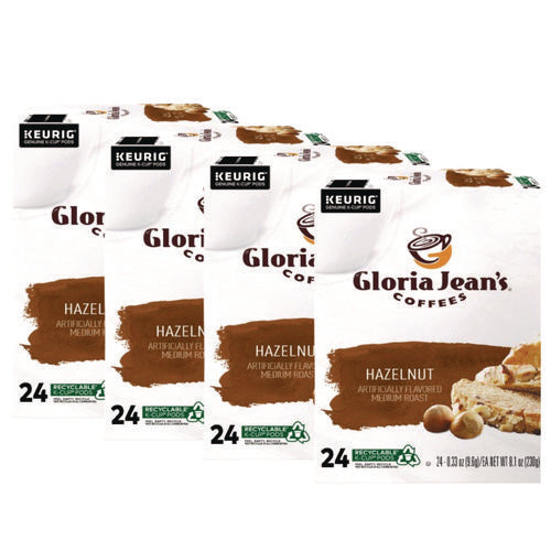 Image of Gloria Jean's® Hazelnut Coffee K-Cups, 96/carton