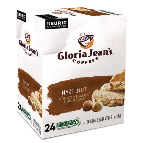 Image of Gloria Jean's® Hazelnut Coffee K-Cups, 96/carton