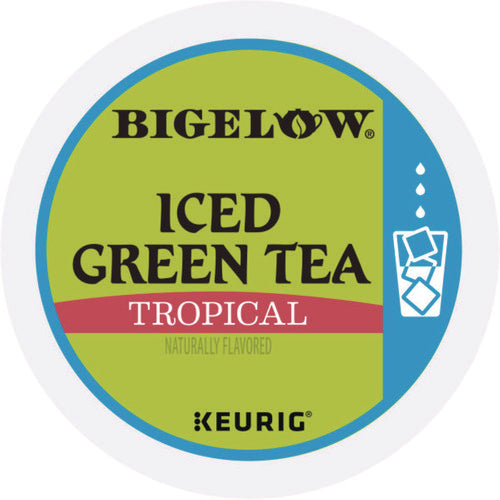 Image of Bigelow® Tropical Iced Green Tea, K-Cup, 0.10 oz, 22/Box