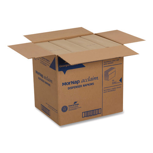 Image of Dixie® Interfold Napkin Refills, 1-Ply, 13 x 8.5, Brown, 900 Napkins/Pack, 12 Packs/Carton