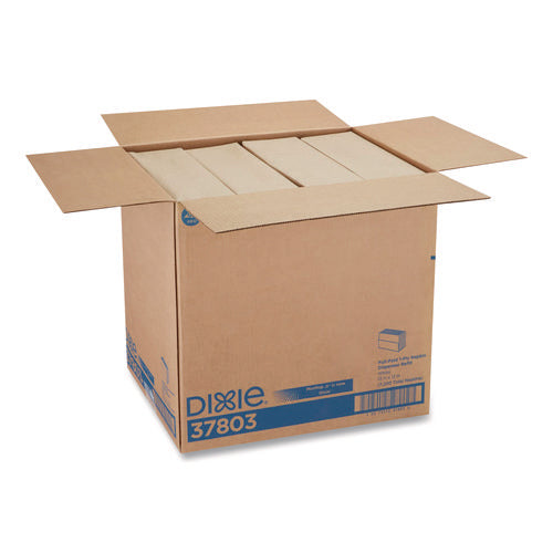 Image of Dixie® Interfold Napkin Refills, 1-Ply, 13 x 12, White, 600 Napkins/Pack,12 Packs/Carton