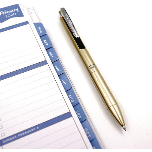 Image of Zebra® Sarasa Grand Gel Pen, Retractable, Fine 0.7 mm, Black Ink, Gold/Translucent Black Barrel