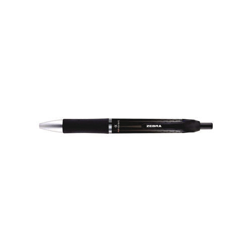 Image of Zebra® Sarasa Dry Gel X1 Gel Pen, Retractable, Medium 0.7 mm, Black Ink, Black Barrel, 12/Pack