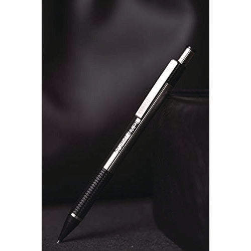 Image of Zebra® M-301 Mechanical Pencil, 0.5 mm, HB (#2), Black Lead, Silver/Black Barrel, Dozen