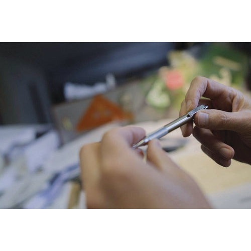 Image of Zebra® M-701 Mechanical Pencil, 0.7 mm, F (#2.5), Black Lead, Silver Barrel