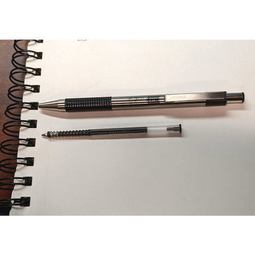 Image of Zebra® F-Refill For Zebra F-Series Ballpoint Pens, Fine Conical Tip, Black Ink, 2/pack