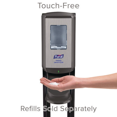 Image of PURELL® Cs8 Hand Sanitizer Floor Stand With Dispenser, 1,200 Ml, 13.5 X 5 X 28.5, Graphite