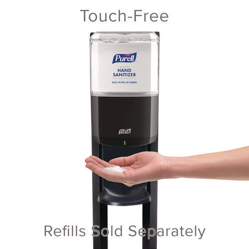 Image of PURELL® Es6 Hand Sanitizer Floor Stand With Dispenser, 1,200 Ml, 13.5 X 5 X 28.5, Graphite/silver