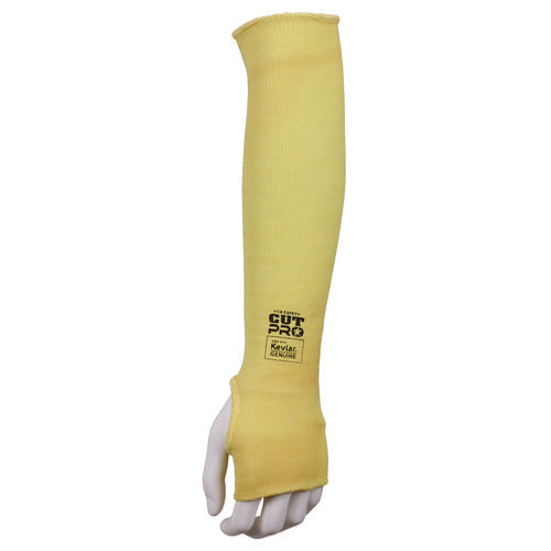 Image of MCR Safety Economy Series DuPont Kevlar Fiber Sleeve, One Size Fits All, Yellow