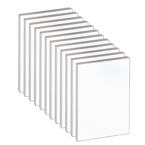 Image of TOPS Second Nature Recycled Unruled Memo Pads, 4 x 6, White, 100 Sheets, 12/Pack